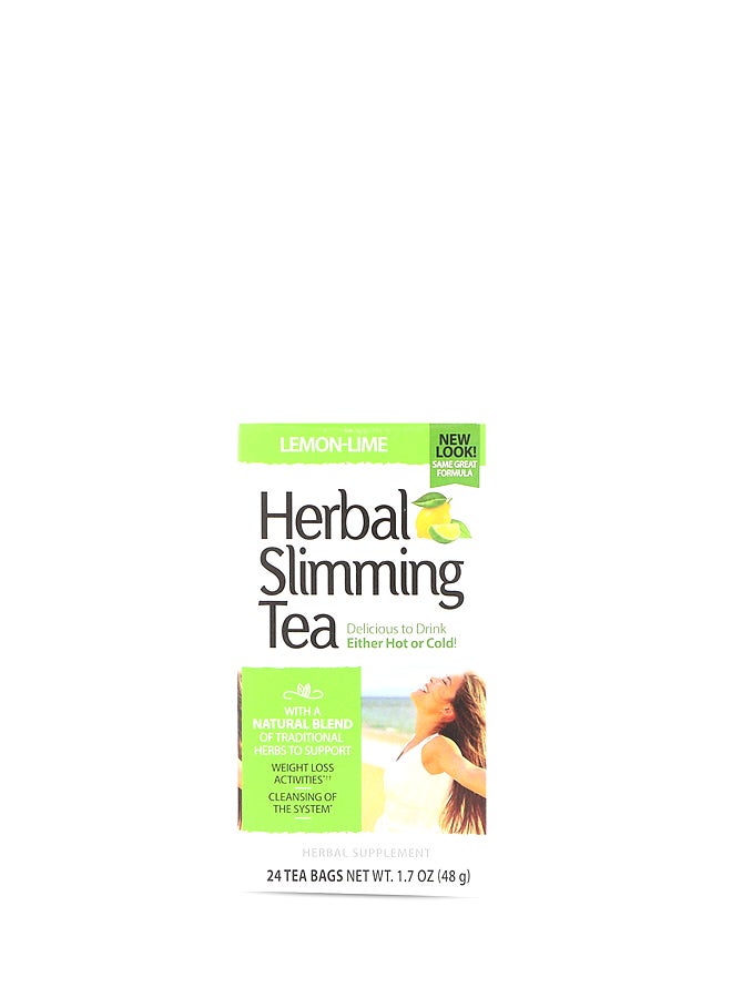 21st Century Lemon Lime Flavored Herbal Slimming Tea Bags - Image 1
